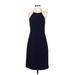 J.Crew Collection Cocktail Dress: Blue Jacquard Dresses - Women's Size 2