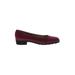 Salvatore Ferragamo Flats: Burgundy Color Block Shoes - Women's Size 9 1/2