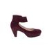 Sacha London Heels: Burgundy Shoes - Women's Size 8 1/2