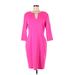 St. John Casual Dress - Sheath: Pink Dresses - Women's Size 10