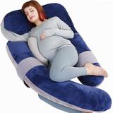 60 Inch Pregnancy Pillow,Detachable U Shaped Full Body Pillow,Nursing and Maternity Pillow for Back, Hips, Legs & Belly Support
