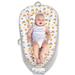 Baby Lounger for Newborn Cover Newborn Lounger for 0-12 Months,Breathable & Portable Infant Lounger Adjustable Cotton Soft Baby