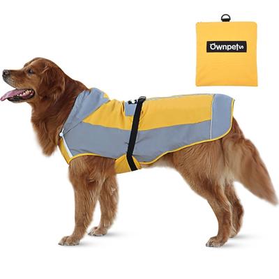 Pet Dog Raincoat Waterproof Outdoor Puppy Rainwear Clothes Jacket Reflective S-XXL