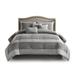 Gracie Mills Lacy Elegant Gray Microsuede 7-Piece Comforter Set