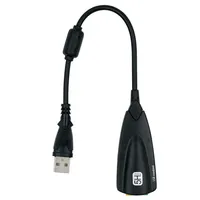 3D Audio Headset Mikrofon 3 5mm Externe USB Soundkarte 7 1 Adapter Für Laptop PC Soundkarte
