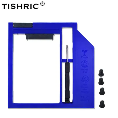 Tishric blau kunststoff optibay 2. hdd caddy box 9 5mm sata 3 0 für 9/9 5mm 2.5 