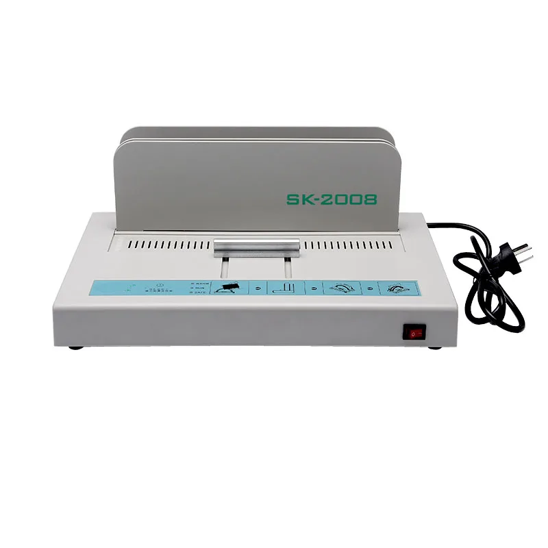 Hot Melt Bindung Maschine Kleine Klebebindung Maschine Schmelz Schlauch Kleber Streifen Automatische Büro Gutschein Manuelle Allgemeine Maschine Image