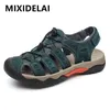 Neue männer Sandalen Weiche Echtes Leder Sandalen Schuhe Männer Große Größe Outdoor Sommer Schuhe