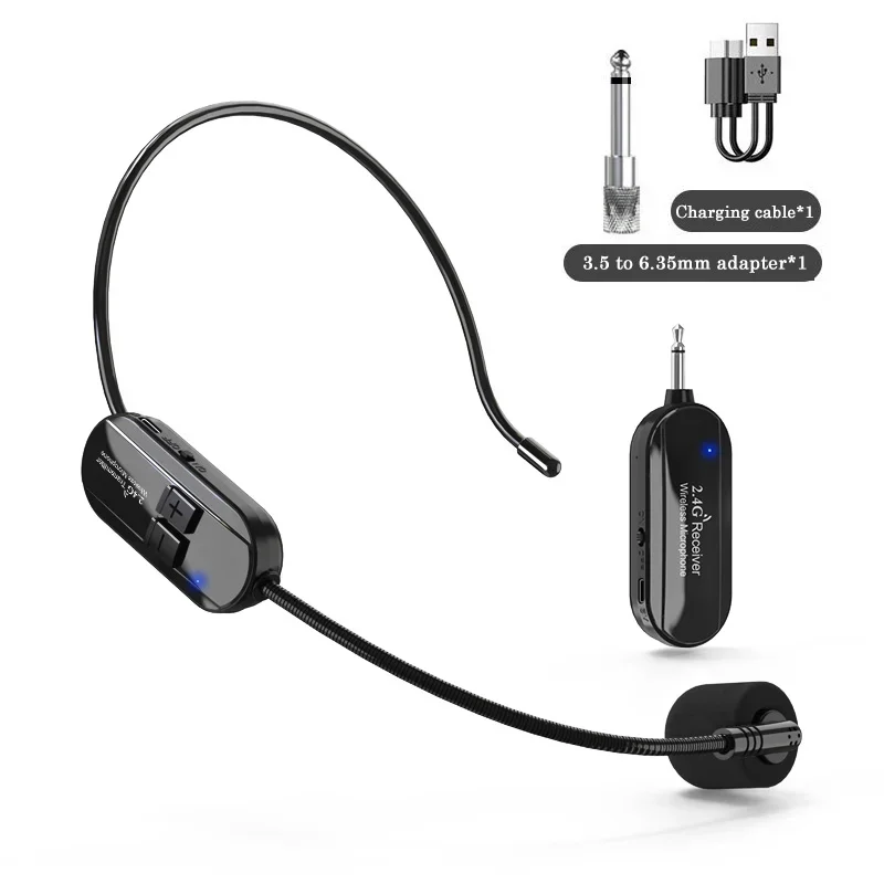 2,4g drahtloses Mikrofon Headset Mikrofon für Sprach verstärker Lautsprecher Karaoke Computer Unterricht Meeting Yoga Singen Image