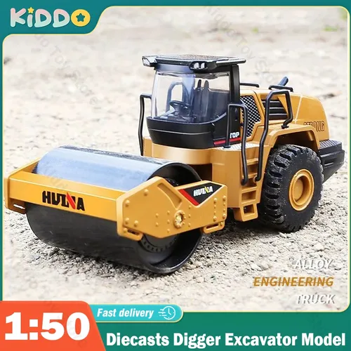 Huina 1:50 Diecasts Bagger Bagger Modell Bagger lader Spielzeug Fahrzeuge Bulldozer Spielzeug für