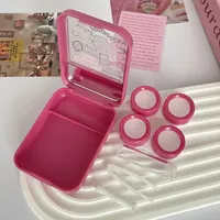 Niedliche Mini-Kontaktlinsen Fall Kit für Mädchen reisen tragbare Kontaktlinse nbox Kontaktlinsen