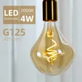 TIANFAN-Ampoules LED Vintage G125 Grand Globe Alien Filament Spirale 4W Dimmanble 220 V 240V