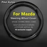 Per Mazda coprivolante in vera pelle fibra di carbonio nessun odore slim Fit Mazda3 Mazda2 Mazda6