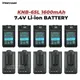 Lot de 10 batteries de remplacement pour Kenwood 100% mAh 1600 KNB-65L KNB-63L TH-K20 TH-K20A