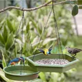 Mangeoire à oiseaux pour l'extérieur bain d'oiseaux 2 en 1 bain d'oiseaux pour l'extérieur