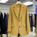 Blazer de bureau à manches longues pour femmes vêtements d'hiver minces veste combinée vêtements