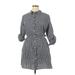 Vineyard Vines for Target Casual Dress - Shirtdress: Gray Houndstooth Dresses - Women's Size 1X