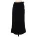 Banana Republic Silk Skirt: Black Solid Bottoms - Women's Size 8