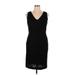 St. John Casual Dress - Sheath: Black Dresses - Women's Size 14