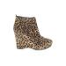 BCBGeneration Ankle Boots: Brown Animal Print Shoes - Women's Size 10