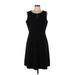 Calvin Klein Casual Dress - Shift: Black Solid Dresses - Women's Size 12