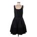 Gap Casual Dress - Fit & Flare: Black Jacquard Dresses - Women's Size 8 Tall