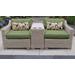 Coast 3 Piece Outdoor Wicker Patio Furniture Set 03b in Cilantro - TK Classics Coast-03B-Cilantro