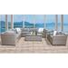 Florence 10 Piece Outdoor Wicker Patio Furniture Set 10a in Grey - TK Classics Florence-10A-Grey