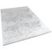 White 140 x 80 x 0.4 in Area Rug - Orren Ellis Elvia Area Rug w/ Non-Slip Backing Polyester | 140 H x 80 W x 0.4 D in | Wayfair