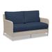 Sunset West Manhattan Loveseat w/ Cushions All - Weather Wicker/Wicker/Rattan/Sunbrella® Fabric Included in Gray | Outdoor Furniture | Wayfair