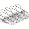 20pcs Heavy Duty Clothes Pins For Hanging Clothes, Stainless Steel Clothespins For Landry, Metal Clothes Clips, Clothes Pegs