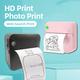 Mini Photo Printer Portable Wireless Thermal Photo For Ios Android Mobile Phone, Inkless Printing Gift Study Label With 1 Roll Of Paper