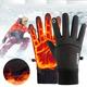 Winter Warming Windproof Touch Screen Gloves With Zipper For Men's Outdoor Sports Biker Mountain Ski (no Heating Function)