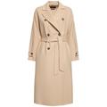 Affetto Long Wool Blend Trench Coat - Natural - Weekend by Maxmara Coats