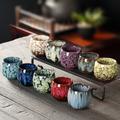 1pc Ceramic Tea Cups 110ml/3.7oz, Ceramic Creative Coffee Cups, Chinese Porcelain Kung Fu Tea Cup Kiln Change Tea Cup, Pottery Drinkware