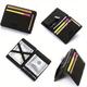 1pc Men's Magic Wallet Money Clip Zipper Coins Purse, Faux Leather Creative Wallet Card Cases Purse