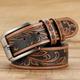 Men's Brown Fashion Print Casual Pin Buckle Belt, Ideal Choice For Gifts