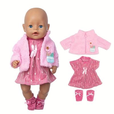 Suit + Socks Doll Clothes Suitable For 43 Cm/ 17 Inches, Excluding Dolls Easter Gift