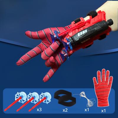 Spider Silk Gloves Web Shooters Figure Toy Halloween Prop Toys Wrist Launcher