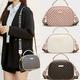 Polka Dot Print Handbag, Fashion Small Crossbody Bag, Women's Double Zipper Purse