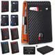 Men's Rfid Blocking Wallet Minimalist Slim Front Pocket Money Clip Wallet With 12 Card Slots