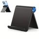 Adjustable Mobile Phone Stand For Table, Foldable Cell Phone Stand Phone Holder Desk, Phone Holder Tablet Stand For Iphone Ipad Tablet 4.1-8.9 Inch Smartphones (black)