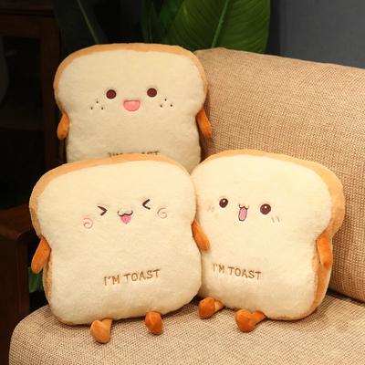 "16""/40cm Plush Bread Pillow Cute Simulation Food Toast Soft Doll Warm Hand Pillow Cushion Birthday Christmas Gifts For Children Kids Christmas、halloween、thanksgiving Day"