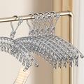 1pc 10/20 Clips Stainless Steel Hat Holder, Cap Organizer Hanger For Drying Socks, Bras, Underwear, Socks Gloves