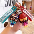 1pc Creative Wrestling Player Doll Keychain, Cartoon Cute Doll Pendant, Key Chain Small Gift For Men