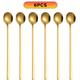 6pcs Stainless Steel Round Spoon Bird's Nest Tremella Spoon Honey Dessert Wedding Gift Stirring Spoon Coffee Spoon Dishwasher Safe