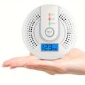 1pc Carbon Monoxide Detectors, Carbon Monoxide Alarm, Co Alarm Detector Monitor Battery Operated With Digital Display For House Kitchen Restaurant Hotel