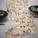 Romantic Golden Leaf Fairy Lights – Elegant Indoor String Lighting For Home Decor, Table Setting, Ramadan Holiday Holiday Decoration Table Decoration Artificial Plant (excluding Batteries)