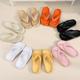 Women's Pillow Flip Flops, Solid Color Soft Sole Wear-resistant Non Slip Slide Shoes, Indoor & Outdoor Slides For Koningsdag/king's Day