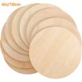 "10/20/30pcs, Wooden Round Pieces (4""), Blank Wooden Round Sheets, Painting, Dyeing, Diy Crafts, Home Decor, Bedroom Decor, Room Decor, Background Decor, Birthday Decor"